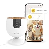 Furbo Mini Haustierkamera + Heimsicherheits-Paket [Premium MIT ABO]: Smarte Kamera mit Farbnachtsicht 2-Wege-Audio Bell- oder Miauen-Alarm