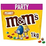 M&M'S Peanut Großpackung Schokolade, Schokolinsen mit Erdnusskern, 1 Packung (1 x 1kg)