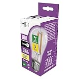 EMOS - LED-Lampe Filament A60 - A Klasse Vintage-Glühbirne - E27 Sockel - warmweiß - 806 lm - extra-sparsam, 3,8W (statt 60W Glühbirne) - 50 000 Stunden - Winkel 300 ° - CRI min. 80