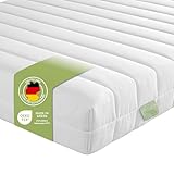 DREAMSTAR Easy Flex | orthopädische 7-Zonen Kaltschaummatratze | Öko-Tex Zertifiziert | Härtegrad 2 und 3 (H2 & H3) | Rollmatratze | Made in EU I 90 x 200 cm