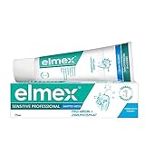 elmex Zahnpasta Sensitive Professional Sanftes Weiss 75 ml – medizinische Zahnreinigung für sofortige*, anhaltende Schmerzlinderung – entfernt Verfärbungen sanft und gründlich