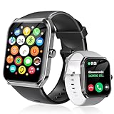 PASONOMI Smartwatch Herren mit Telefonfunktion 1,91” Touchscreen IP68 Wasserdicht Sportuhr Outdoor Fitness Tracker mit Pulsmesser, Schlafmonitor, SpO2, 100+Sportmodi Smart Watch (Schwarz)