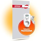 ROTBURG Infrarotheizung mit Thermostat - Geräuschlose Infrarot Wandheizung für 20-30qm - Wärmende Infrarotheizung Thermostat - Infrarotheizung Deckenmontage geeignet