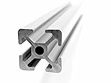 Gal Industrial Alu Profil 20x20 mm | 50 cm Konstruktionsprofil Aluminium Montageprofil Typ R | Nut 5 | Strebenprofil Aluminium Profil kompatibel mit AlClipTec für Bosch Item Zuschnitt