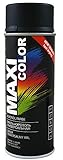 MAXI COLOR NEW QUALITY Sprühlack Lackspray 400ml Universelle Farbe RAL 9005 matt Sprühlack Schwarz Matt schnell trocknender Sprühfarbe