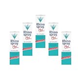 Rhinospray® plus bei Schnupfen, Nasenspray, 5 x 10 ml, mit dem Wirkstoff Tramazolin und ätherischen Ölen, Allegra Taschentuch, bei Schnupfen