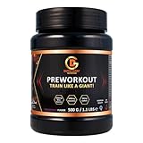 Dutch Giant Pre Workout Booster | 500gr Pulver | Passion Fruit | Koffein, Beta Alanin & Creatin | Pump Booster Preworkout | Trainingsbooster | Fitness & Gym booster
