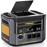 VTOMAN FlashSpeed 1000 Tragbare Powerstation, 828Wh LiFePO4 Solar Generator mit 3 1000W AC Ausgänge(Spitze 2000W), Notfall-USV, 100W USB-C,Schnellladung 0-80% in 1 Stunde, für Reise, Camping,Wohnwagen