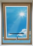 BKSAI Fliegengitter Dachfenster mit Reißverschluss Insektenschutz Fenster fürs Kippfenster Zuschneidbar 100x130cm Mückenschutz Fliegennetz Ohne Bohren