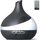 Aroma Diffuser, Upgrade 550 ml Diffuser Ätherische Öle, Aromatherapie-Diffuser Mit Fernbedienung 14 Farben LED 4 Timer Einstellung automatischer Abschaltfunktion