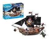 PLAYMOBIL Pirates 71530 Großes Piratenschiff, aufregende Seeschlachten und geheime Schatzsuchen auf hoher See, inklusive Kanonen, Geschossen und Anker, detailreiches Spielzeug für Kinder ab 4 Jahren