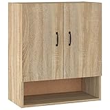 vidaXL Wandschrank Hängeschrank Lagerschrank Bücherschrank Schrank Aufbewahrungsschrank Wohnzimmer Schlafzimmer Sonoma-Eiche 60x31x70cm Holzwerkstoff