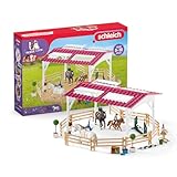 schleich 42389 Reitschule mit Reiterinnen und Pferden, ab 5 Jahren, HORSE CLUB - Spielset, 40 Teile, exklusiv bei Amazon