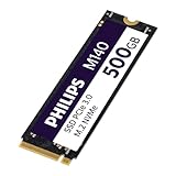 PHILIPS Interne Solid State Drive M.2 M140 - NVMe PCIe Gen3 500 GB (2280), für Desktop-PCs und Notebooks, für Grafik- und Videobearbeitung, Gaming, Lesen 3500 MB/s, Schreiben 2800 MB/s