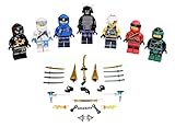 LEGO Ninjago Figuren 7er Set. Der Kampf gegen Garmadon mit Jay - Kai - Cole - Lloyd - Master WU