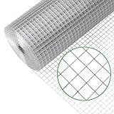 Gardenova Wühlmausgitter, Drahtgitter Feinmaschig Maschenweite 6,3 mm, 1m Höhe x 5m Läng Metallgitter als Wühlmausgitter, Volierendraht, Kaninchendraht