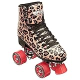 Impala Rollerskates Impala Quad Skate für Mädchen (große Kinder/Erwachsene), Leopardenmuster, Größe M (US), 9