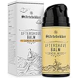 Störtebekker® Premium After Shave Balsam für Herren (Sandelholz) - Gegen Hautirritationen, Rasurbrand - Hautpflege nach der Rasur - Angenehmer Duft - Männer Aftershave Balm - Made in Germany