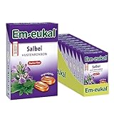 Em-eukal Hustenbonbons Minis Salbei, Zuckerfrei mit Vitamin C, 10x50g