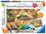 Ravensburger tiptoi Spiel 00051 Puzzle für kleine Entdecker: Zoo - 2x12 Teile Kinderpuzzle ab 3 Jahren, für Jungen und Mädchen, 1 Spieler