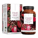 Maca Extrakt Rot 10:1 hochdosiert - Maca Komplex mit Salbei, Tribulus, Bockshornklee, Vitamin B6 & Zink für Frauen - 120 Kapseln, vegan