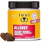 ivvi Allergy für Hunde – gegen Allergien & Juckreiz und zur Stärkung des Immunsystems - 60 leckere Snacks (270g) mit Lachs