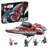 LEGO Star Wars Ahsoka Tanos T-6 Jedi Shuttle Set, baubares Raumschiff-Spielzeug mit 4 Minifiguren inkl. Sabine Wren und Marrok mit Lichtschwertern, Geschenkidee für Fans der Ahsoka-Serie 75362