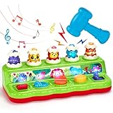 Pop up Baby Spielzeug ab 12 Monate mit Musik & Licht - Kleinkinder Montessori-Spielzeug für 1 Jahr Kinder, Frühe Entwicklung Ursache und Wirkung Spielzeug Babys Geschenk 6 12 18 Monate Jungen Mädchen