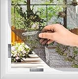 BKSAI Fliegengitter Fenster Insektenschutz Magnet ohne Bohren Moskitonetz Dachfenster Fliegenschutzgitter Zuschneibar für Innen und Außen Praktischer Magnetverschluss (100 * 130CM, Schwarz)