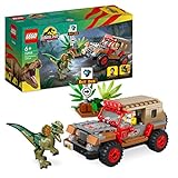 LEGO Jurassic Park Hinterhalt des Dilophosaurus, Dinosaurier Spielzeug Set mit Figur und Jeep für Kinder ab 6 Jahren 76958