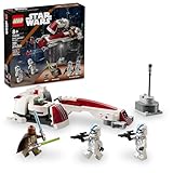 LEGO Star Wars BARC Speeder Escape, Mandalorian Spielzeug Bauset für Kinder, May The 4th Be with You Dekoration mit Kelleran Beq und Grogu, Star Wars Spielzeug für Jungen, Mädchen und Fans ab 8