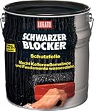 Lugato Schwarzer Blocker Schutzfolie 2,5 l - Wasserdichter, flexibler Bitumenanstrich