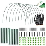 RIRIDAMAI Bögen für Hochbeet,Pflanztunnel Bögen,Gartentunnel Bögen 6mm mit Kunststoff umwickelt,Folientunnel für Hochbeet,Tunnelbögen Garten,Gewächshaustunnelbögen,Gewächshaus Reifen