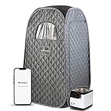 【 WillowyBe 】Tragbare Dampfsauna Für Zuhause 1 Person, Mobile Dampfsauna SPA, Mini Sauna Mit Bluetooth Und Infrarot Fernbedienung, Outdoor Sauna