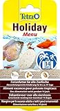 Tetra Holiday Menu - Ferienfutter für Zierfische, Gelfutterblock mit Krill, Pellets und Daphnia, abwechslungsreiche Ernährung für bis zu 14 Tage, 30g