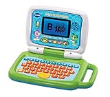 VTech 2-in-1 Touch-Laptop – Lerncomputer und Touch-Tablet zum Lernen von Buchstaben und Zahlen – Für Kinder von 3-6 Jahren, grün