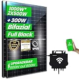 CamperGold® 1000W Balkonkraftwerk Bifazial 800W Photovoltaik Komplettanlage Solaranlage mit NEO Wechselrichter 800W WIFI Smart Mini PV Anlage