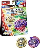 BEYBLADE Hasbro Burst QuadDrive Berserk Balderov B7 und Cyclone Belfyre B7 Kreisel Doppelpack – 2 Kampfspiel-Top-Spielzeug für Kinder ab 8 Jahren