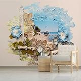 3D Meereslandschaft Tapete 3D Effekt 3D Fantasie Blumen Tapete Wandbild Bild Fototapeten 3D Tapete Wohnzimmer Die Wand Für Schlafzimmer 250x175cm