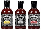 Jack Daniel's - Barbecue Grillsaucen Set - Original, Sweet & Spicy und Honey BBQ (3 x 473ml)