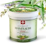 SwissMedicus Hanfsalbe forte - 30% Hanföl - Aktivsalbe - für problematische Haut geeignet - bei Akne - Ekzem und Schuppenflechte - Naturkosmetik Hanföl salbe - 100% - Vegan - 125 ml