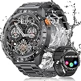 DEKELIFE Smartwatch Herren mit Telefonfunktion, 1,43' AMOLED Always-On Display Armbanduhr, 70+ Sportmodi Uhren Herren mit Herzfrequenz, SpO2, Schlafmonitor, IP68 Wasserdicht Android und iOS, Schwarz