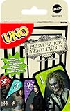 Mattel Games UNO Beetlejuice Beetlejuice Kartenspiel für Kinder, Erwachsene & Familie mit Deck & Sonderregel, inspiriert vom Film