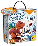 LISCIANI - WOOZLE GOOZLE - T-Rex Dinosaurier - Bauspiel Für Kinder ab 6 Jahren - Dinosaurier Spielzeug Zu Montieren - Bewegt Sich Durch Räder unter den Beinen