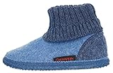 GIESSWEIN Kramsach Kids, Hüttenschuhe Unisex Kinder, Capriblau 547, 32 EU