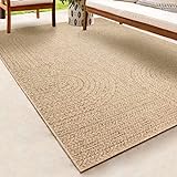 the carpet Kansas - robuster In- und Outdoor Teppich im natürlichen Jute-Look, wetterfest, geeignet für Terrasse und Garten, 60 x 180 cm