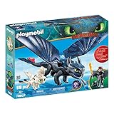 PLAYMOBIL DreamWorks Dragons 70037 Ohnezahn und Hicks mit Babydrachen, Ab 4 Jahren