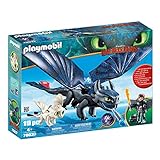 PLAYMOBIL DreamWorks Dragons 70037 Ohnezahn und Hicks mit Babydrachen, Ab 4 Jahren