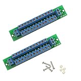 Evemodel 2X Power Distribution Board Stromverteiler 2 Eingänge 13 Paare Ausgänge für DC AC Spannung PCB007-2-EU