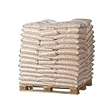 Holzpellets Premium Öko | Säcke à 15 kg 65 Stück pro Palette 975 kg | Brennpellet | für Kessel | zum Heizen